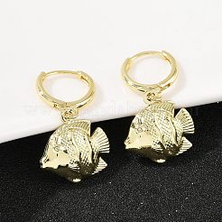 Brass Hoop Earrings&nbsp;EJEW-Q036-03A-G