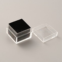 Square Transparent Plastic Loose Diamond Box&nbsp;CON-WH0084-52B