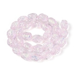 Handmade Foil Glass Beads Strands&nbsp;FOIL-N033-02G