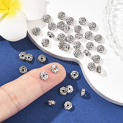 SHEGRACE Brass Micro Pave Clear Cubic Zirconia Spacer Beads&nbsp;XGRQ1U734-308P