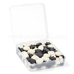 120Pcs 12 Style Painted Natural Wood Beads&nbsp;WOOD-LS0001-36