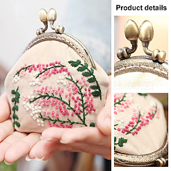 DIY Kiss Clasp Purse Making Kit&nbsp;DIY-WH0292-67A