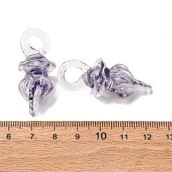 手作りランプワークペンダント  タコ  紫色のメディア  36.5~37x17.5~19x17~19mm  穴：4x3.5~4.5mm&nbsp;LAMP-K039-31F