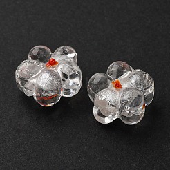 Handmade Silver Foil Glass Lampwork Beads&nbsp;FOIL-T001-02M