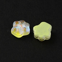 Paw Print Resin Cabochons&nbsp;MRMJ-WH0012-35B