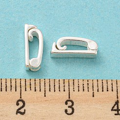 925 Sterling Silver Watch Band Fold Over Clasps with 925 Stamp&nbsp;STER-B002-04A-S