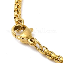 201 Stainless Steel Pendant Necklaces&nbsp;NJEW-H015-05GP
