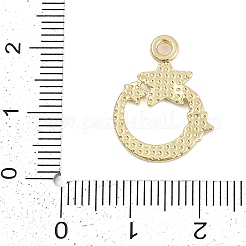 ラックメッキ合金マイクロパヴェラインストーンペンダント  スター  ゴールドカラー  19.5x15x2mm  穴：1.8mm&nbsp;FIND-K020-05G