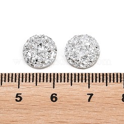 Resin Imitation Druzy Quartz Cabochons&nbsp;RESI-E013-03F-10MM-1