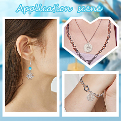 20Pcs 10 Style 304 Stainless Steel Pendants&nbsp;STAS-SC0004-80P