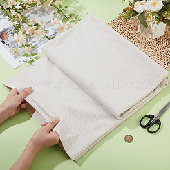 コーデュロイキンテッドリブ生地  衣料品用  ホワイト  1000x1500x0.8mm&nbsp;DIY-WH0037-34A