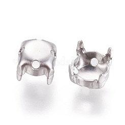 Non-Tarnish 316 Surgical Stainless Steel Sew on Prong Settings&nbsp;STAS-I118-05P-02