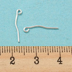スターリングシルバーアイピン925本  s925スタンプあり  銀  21ゲージ  15x2.5mm  穴：1mm  ピン：0.7mm&nbsp;STER-Z004-02A