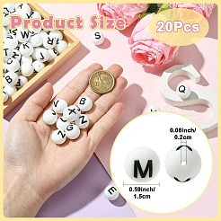 20Pcs Silicone Beads&nbsp;SIL-SZ0003-38M