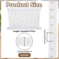 5 Yards Cotton Button Tape&nbsp;DIY-HY0003-27B