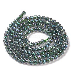 Electroplate Transparent Glass Beads Strands&nbsp;LS-GLAA-H021-01B-FR01