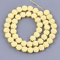 Spray Painted Non-magnetic Synthetic Hematite Beads Strands&nbsp;G-T116-23-02