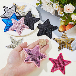 32Pcs 8 Colors Computerized Embroidery Cloth Self Adhesive Patches&nbsp;PATC-HS0001-07