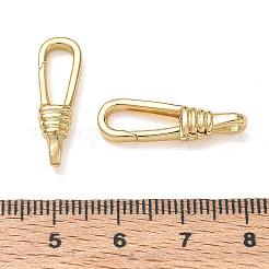 真鍮製のゲートリング留め金  18KGP本金メッキ  24x7x4mm  穴：4x2mm&nbsp;KK-CBA50B0-39G