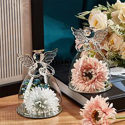 Glass Praying Angel Cover&nbsp;DJEW-WH0038-52