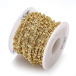Brass Wavy Rectangle Link Chains&nbsp;CHC-H116-03G