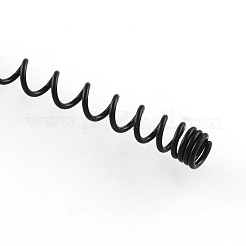 ヘアアクセサリー鉄ウェーブのヘアバンドパーツ  ブラック  110mm&nbsp;X-OHAR-Q043-03