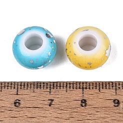 Baking Paint Opaque Acrylic European Beads&nbsp;OACR-Q200-33A