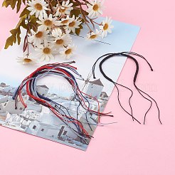 編組ナイロン糸のブレスレット作り  ミックスカラー  1-3/8インチ（3.55~5.05cm）&nbsp;AJEW-JB00922
