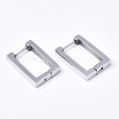 Tarnish Resistant 304 Stainless Steel Huggie Hoop Earrings&nbsp;EJEW-N016-005