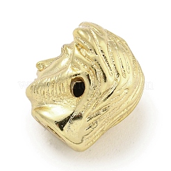 Brass Micro Pave Camellia Cubic Zirconia Beads&nbsp;ZIRC-P119-08G
