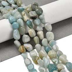 Natural Flower Amazonite Beads Strands&nbsp;G-P497-01E-31