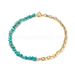 Synthetic Turquoise Chip Beads Jewelry Set&nbsp;SJEW-JS01223-03