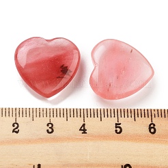 Heart Watermelon Stone Glass Palm Stones&nbsp;G-C134-06A-03