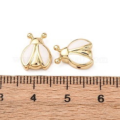 Brass Enamel Beads&nbsp;KK-K408-06G
