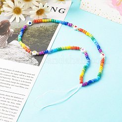 Glass Seed Beads Beaded Mobile Straps&nbsp;HJEW-JM00517