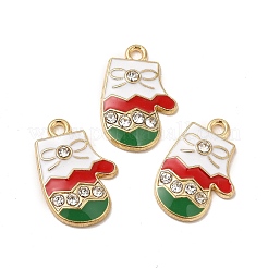 Christmas Alloy Enamel Pendants&nbsp;ENAM-M053-10G