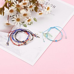 Adjustable Nylon Cord Braided Bead Bracelets&nbsp;BJEW-JB06022