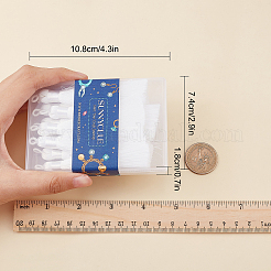 ナイロンタッセル10個、大きなペンダント装飾  ホワイト  83~92x9~10mm  穴：1.5~4mm&nbsp;FIND-SC0003-38D