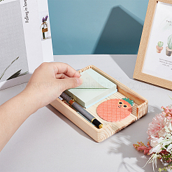 Pine Wood Sticky Note Holder&nbsp;AJEW-WH0475-83
