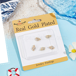 8Pcs Brass Micro Pave Grade AAA Cubic Zirconia Beads&nbsp;ZIRC-BBC0003-22