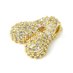 Rack Plating Brass Clear Cubic Zirconia Pendants&nbsp;KK-S378-01G-A