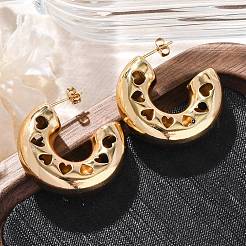 C-Shaped 304 Stainless Steel Stud Earrings for Women&nbsp;EJEW-A125-01G