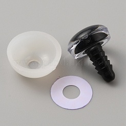 プラスチッククラフト目  安全の目  血筋ディスクとスペーサー付き  人形作り用  半円  ミディアム蘭  21x16mm&nbsp;KY-WH0046-86B-03