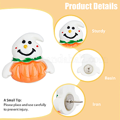 Halloween Theme Iron Push Pins&nbsp;AJEW-FH0003-63
