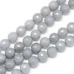 Natural White Jade Bead Strands&nbsp;G-R346-8mm-10