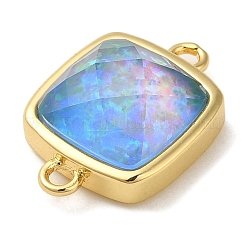 Synthetic Opal Connector Charms&nbsp;KK-S370-04G-03