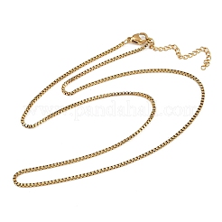 304ステンレススチールクロスペンダント3層ネックレス（女性用）  ゴールドカラー  16.34~19.29インチ（41.5~49cm）  3個/セット&nbsp;NJEW-F343-02G