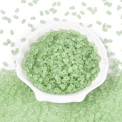 FGB Frosted Transparent Glass Seed Beads&nbsp;SEED-N013-06A-08
