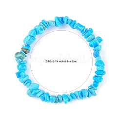 ハウライトチップはブレスレットを伸ばす  内径：2-1/8~2-1/4インチ（5.3~5.6cm）&nbsp;BJEW-JB01308-06