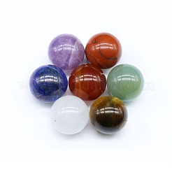7 Chakra Crystal Ball & Yoga Pendant Mixed Natural Gemstone Healing Stones Set&nbsp;PW-WG87442-02